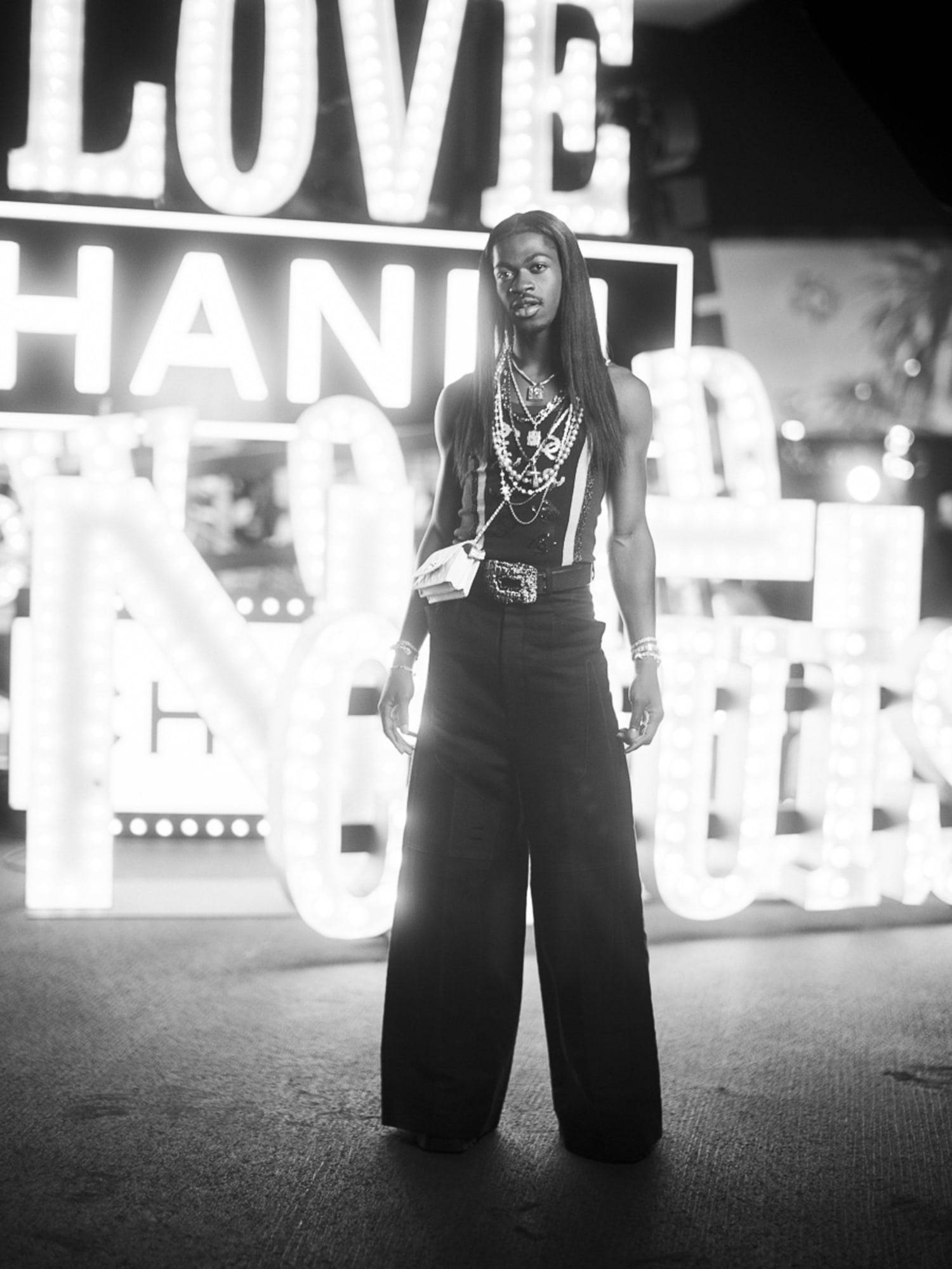 Lil Nas X au défilé Chanel croisière 2023-2024 à Los Angeles