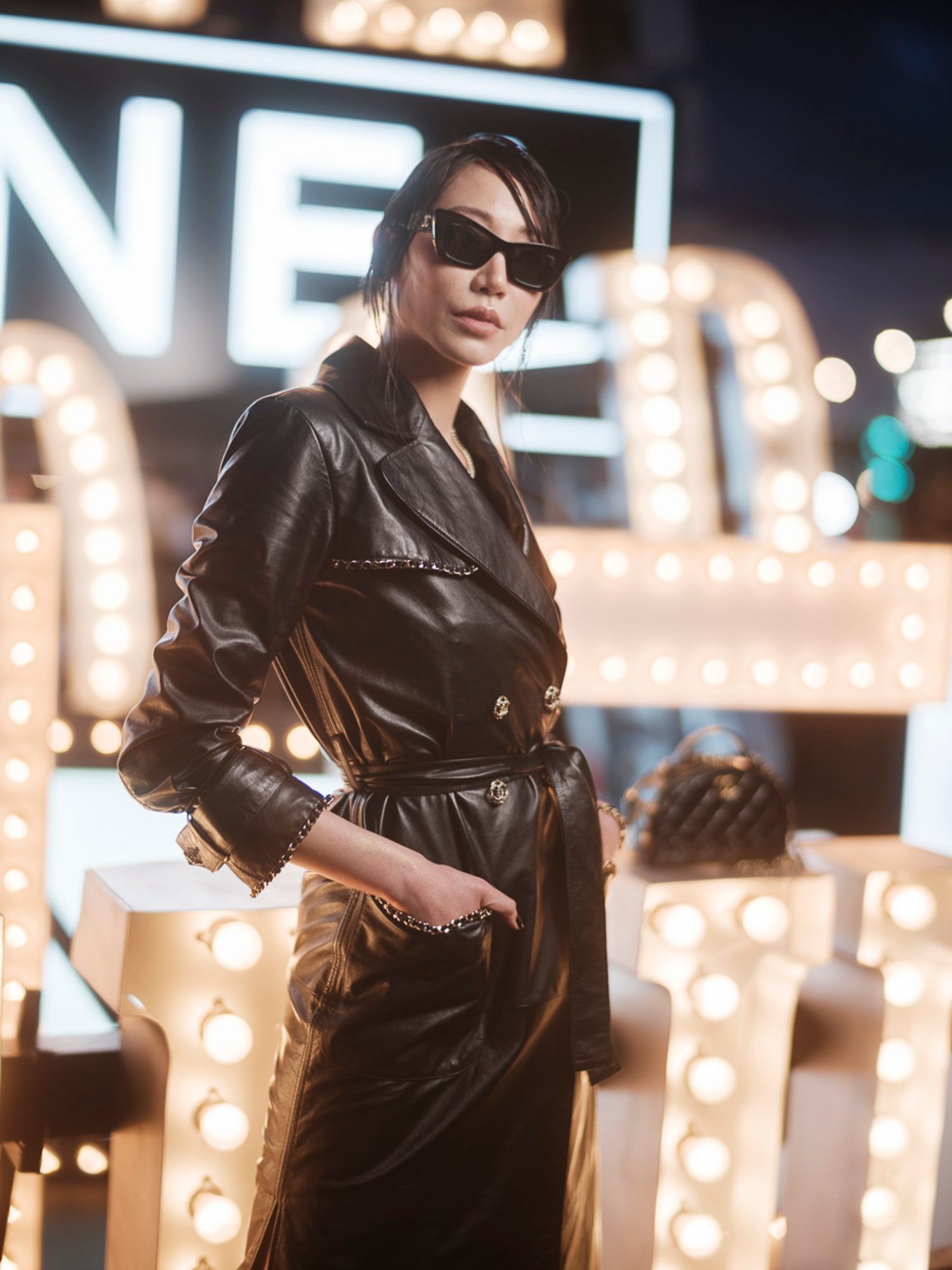 Soo Joo Park au défilé Chanel croisière 2023-2024 à Los Angeles
