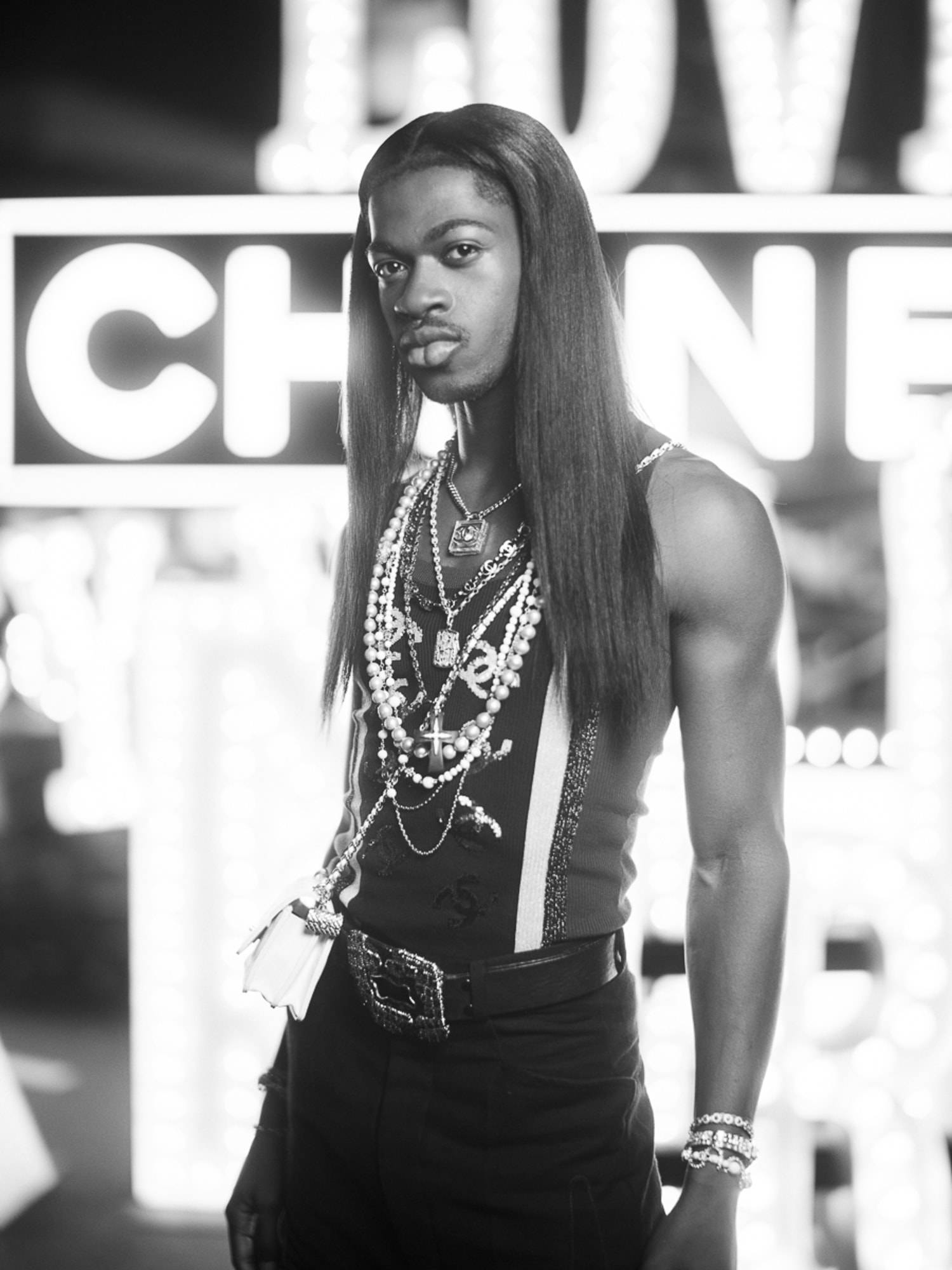 Lil Nas X au défilé Chanel croisière 2023-2024 à Los Angeles