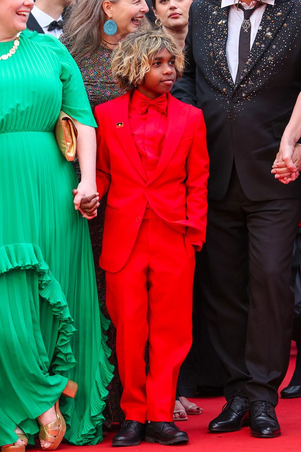Aswan Reid en Louis Vuitton au Festival de Cannes 2023