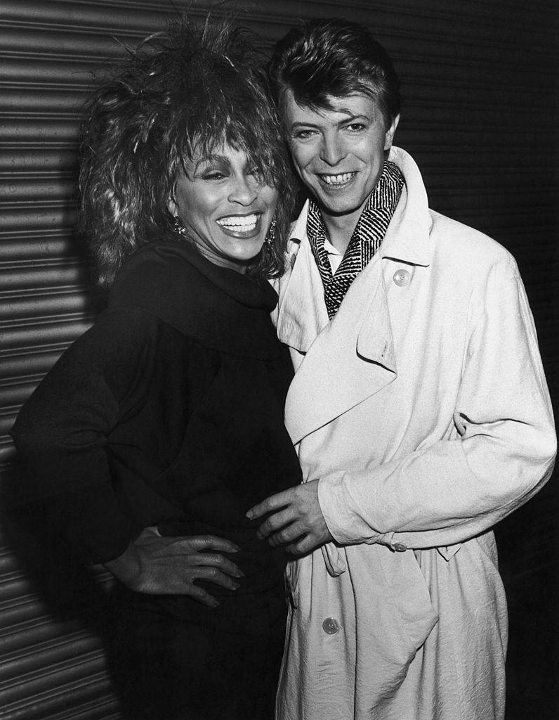 Tina Turner et David Bowie, 1985 (Photo par Dave Hogan/Hulton Archive/Getty Images)
