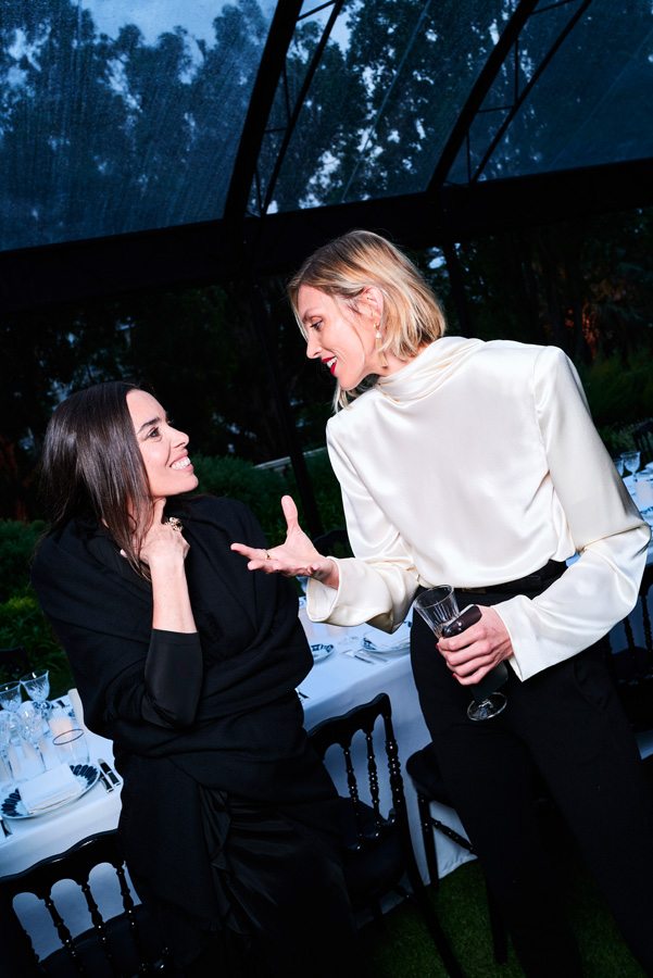 Elodie Bouchez et Anja Rubik au dîner Saint Laurent au Festival de Cannes 2023