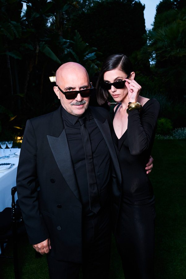 Gaspar Noé et Raquel Nave au dîner Saint Laurent au Festival de Cannes 2023