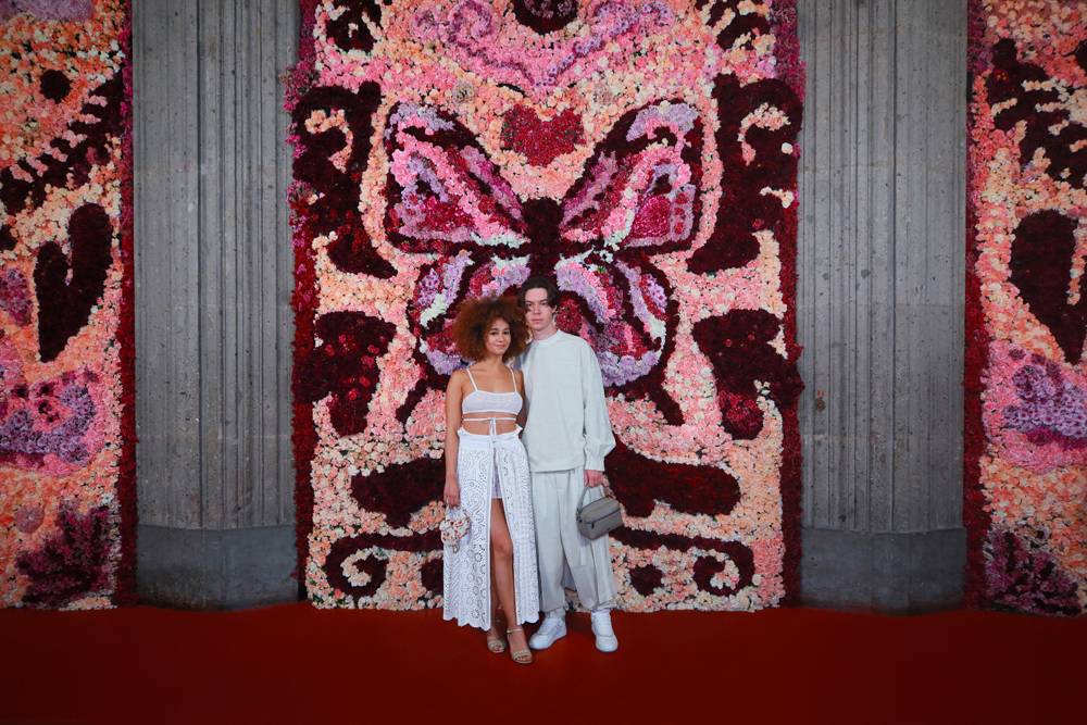 Lena Mahfouf et Sebastien Frit au défilé croisière Dior 2024