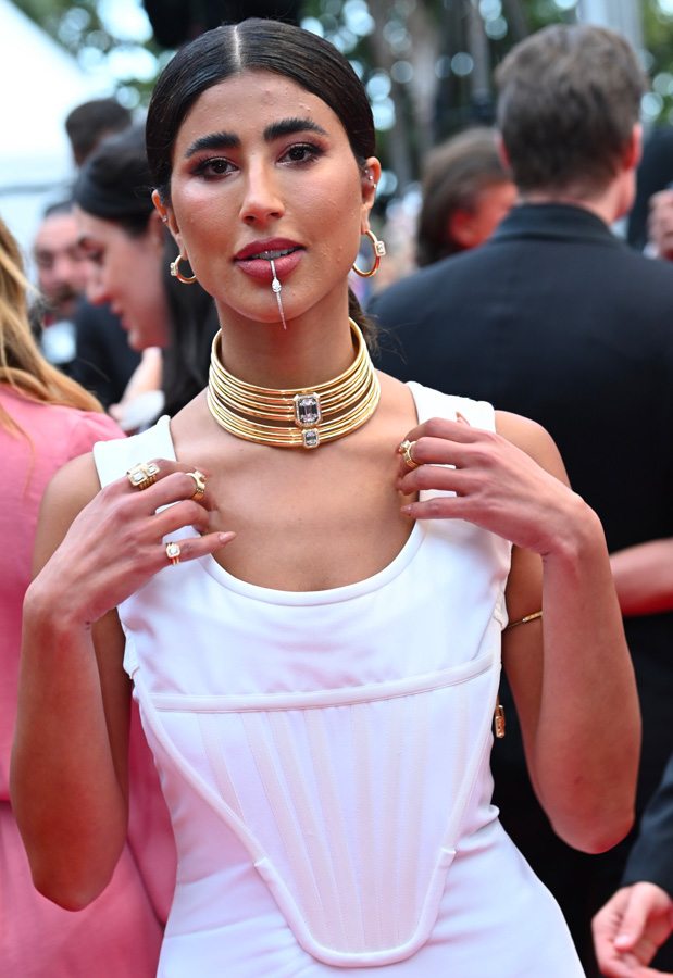 Laila Abdullah en Messika au Festival de Cannes 2023