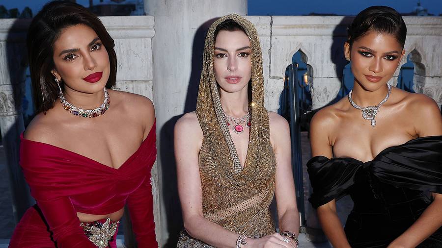 Priyanka Chopra, Anne Hathaway et Zendaya Bulgari défilé venise