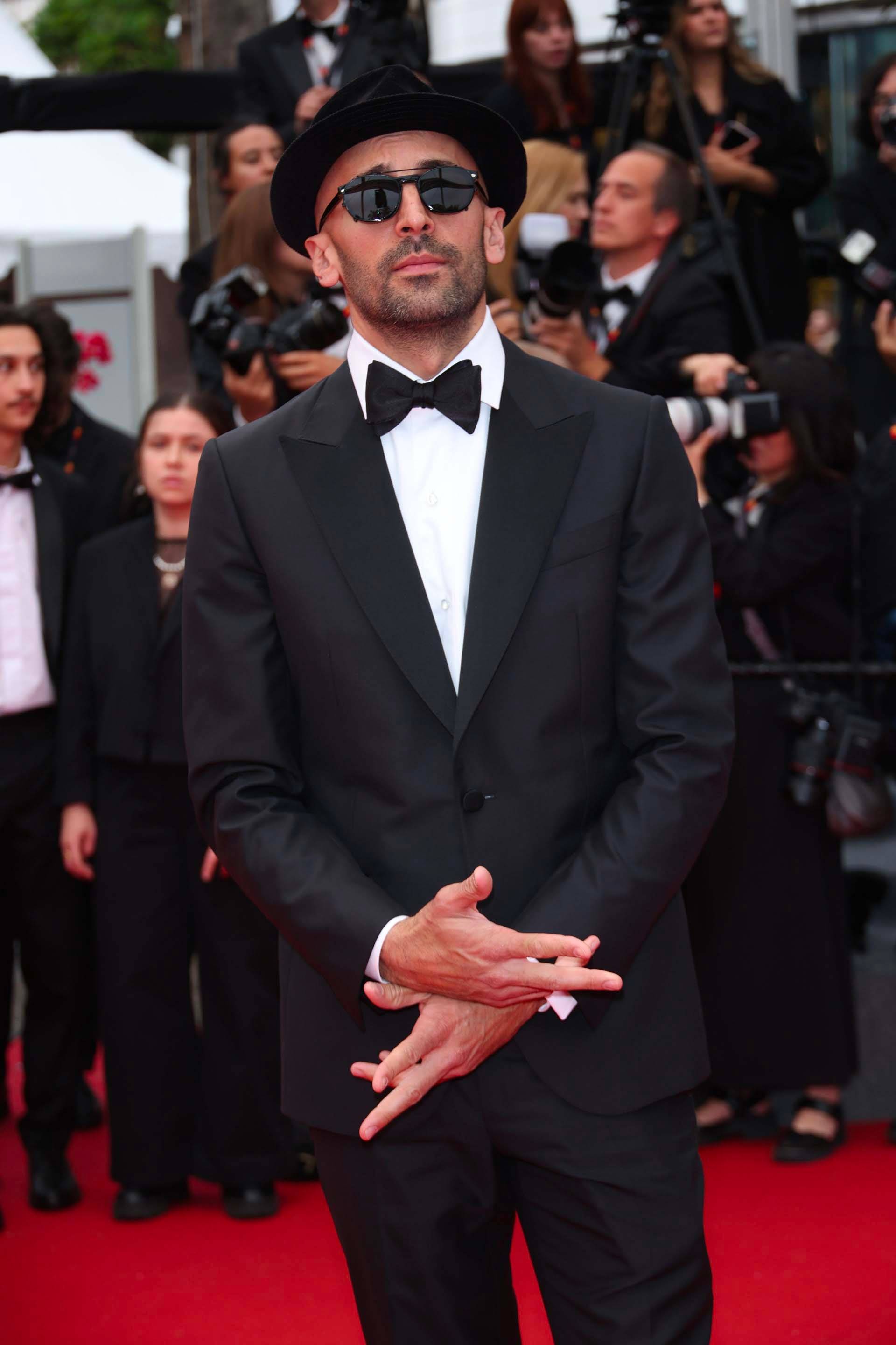 JR en Zegna au Festival de Cannes 2023 © Zegna, Getty Images