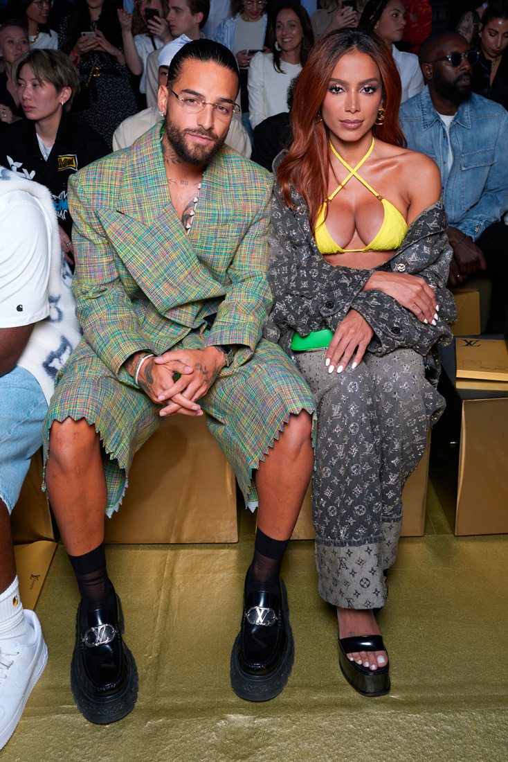Maluma et Anitta au premier défilé de Pharrell Williams pour Louis Vuitton 