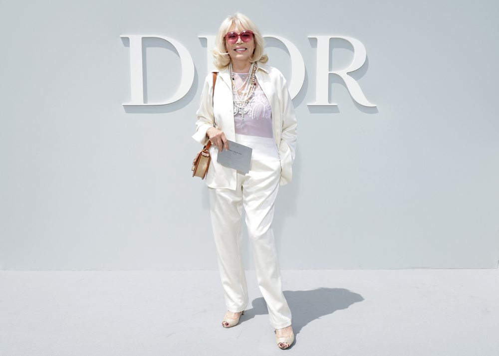 Amanda Lear au défilé Dior homme printemps-été 2024