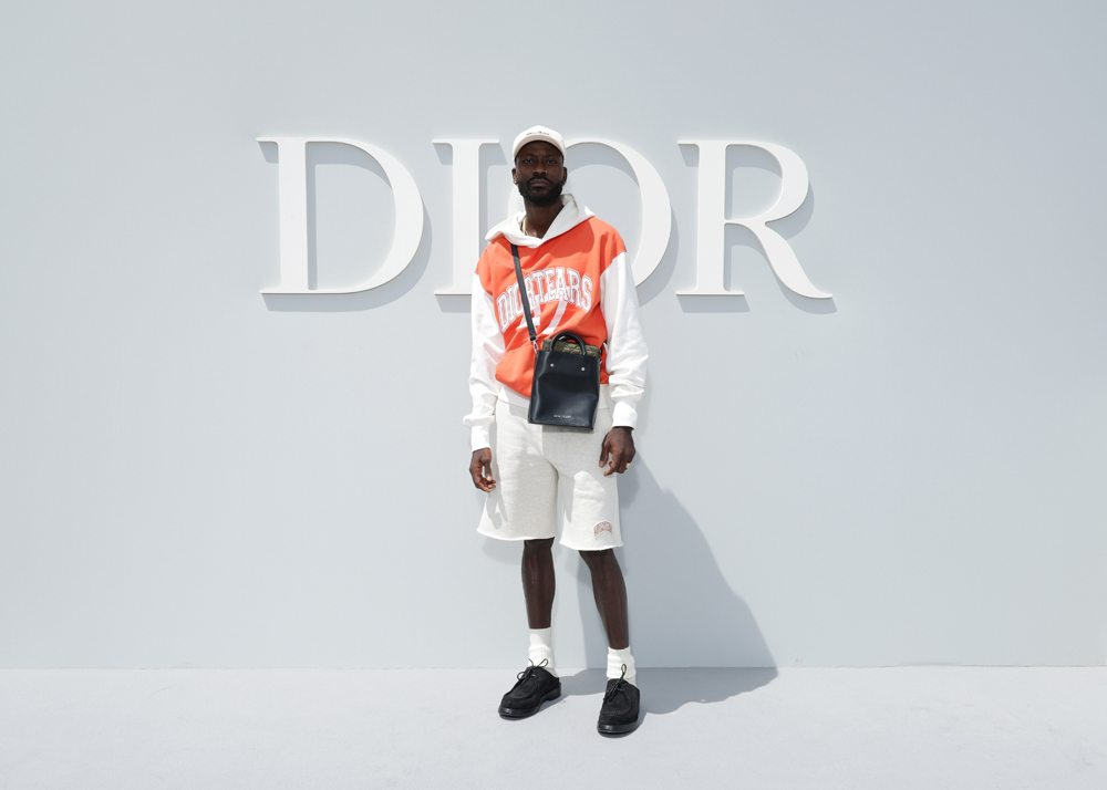 Amoako Boafo au défilé Dior homme printemps-été 2024