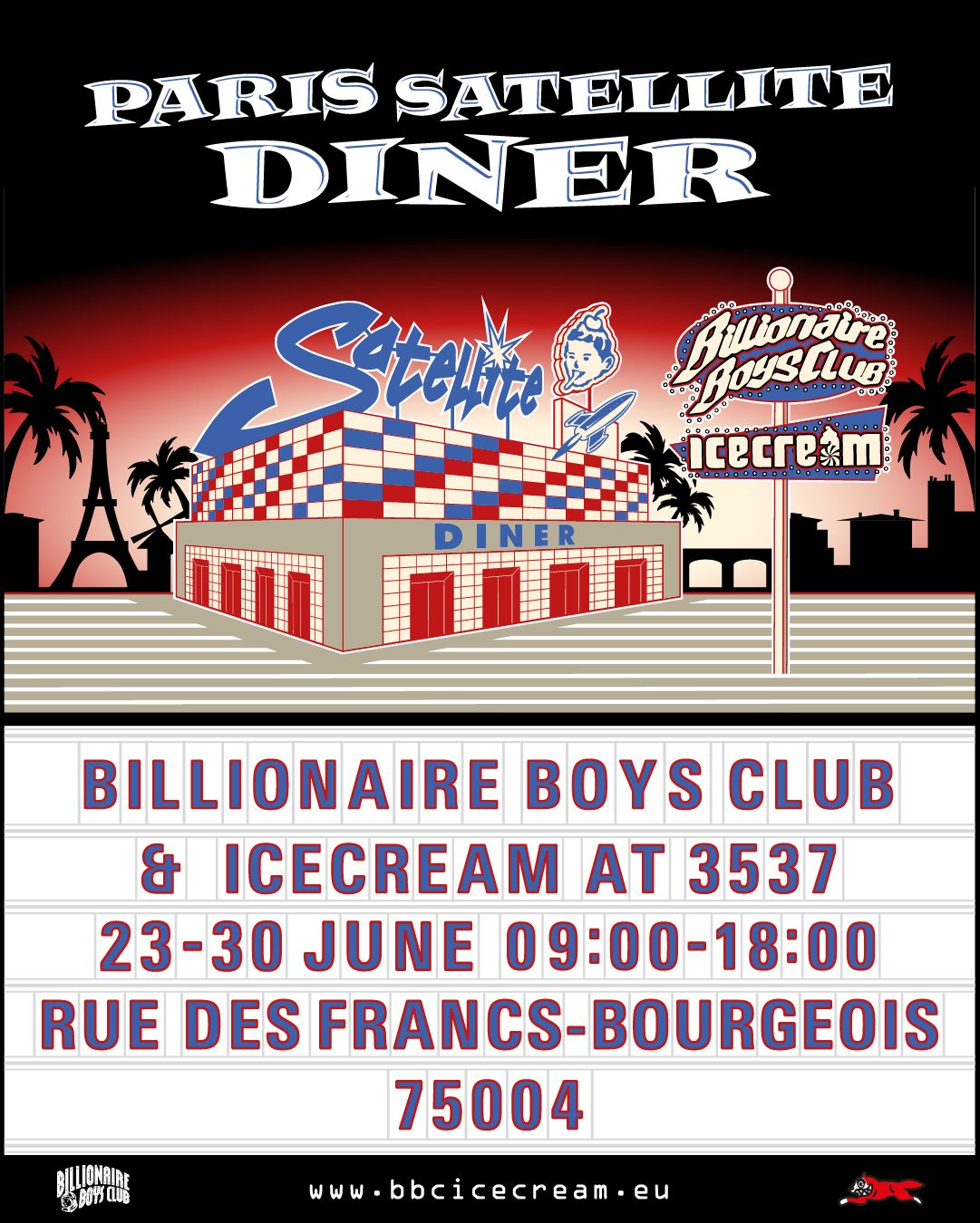 Le pop up store et café Billionaire Boys Club & Icecream au 3537 