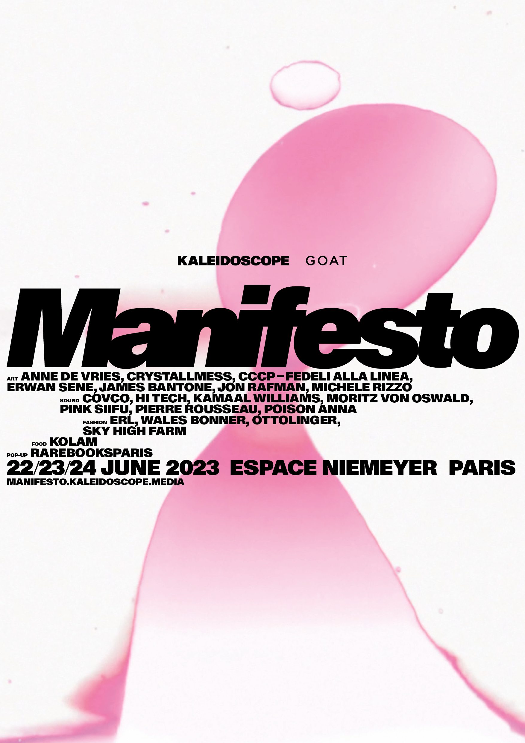 Le festival Manifesto par Kaleidoscope et Goat à l'espace Niemeyer