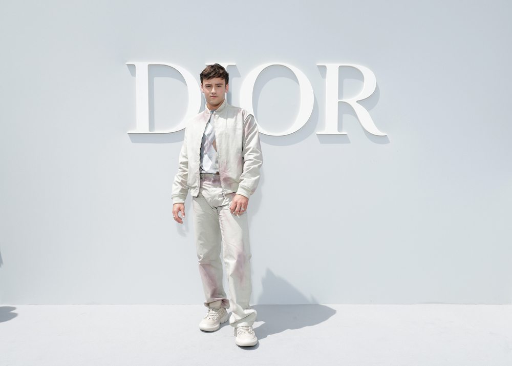 Tom Daley au défilé Dior homme printemps-été 2024