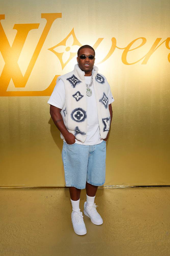 ASAP Ferg at the Louis Vuitton show by Pharrell Williams