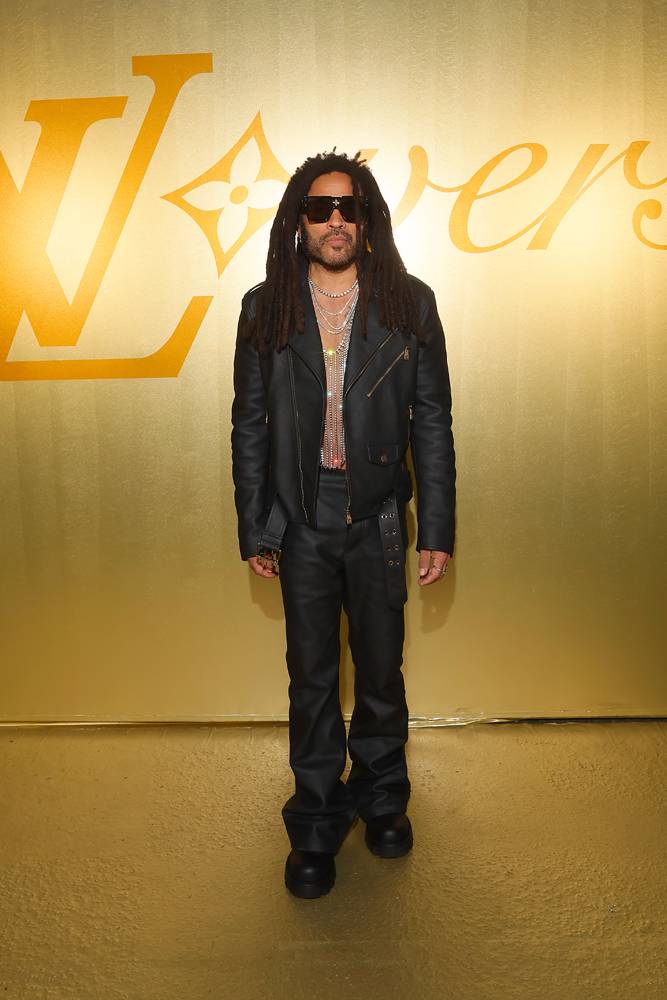 Lenny Kravitz at the Louis Vuitton show by Pharrell Williams