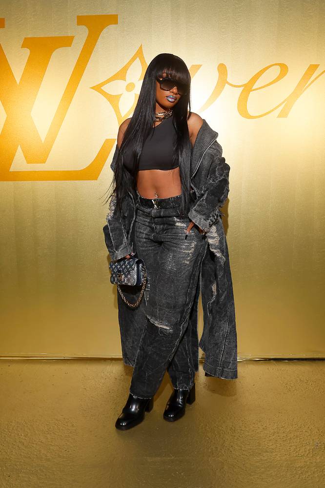 Megan Thee Stallion at the Louis Vuitton show by Pharrell Williams