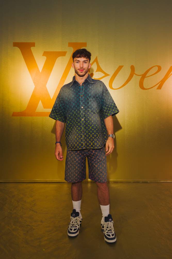Pierre Gasly at the Louis Vuitton show by Pharrell Williams