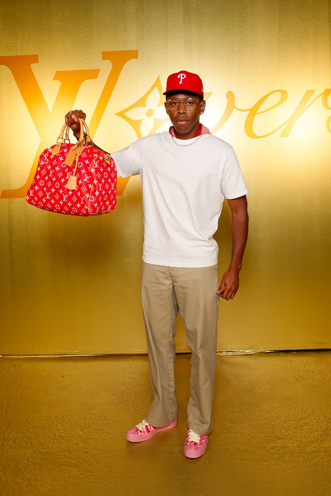 Tyler The Creator at the Louis Vuitton show by Pharrell Williams