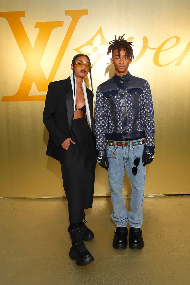 Willow and Jaden Smith at the Louis Vuitton show by Pharrell Williams