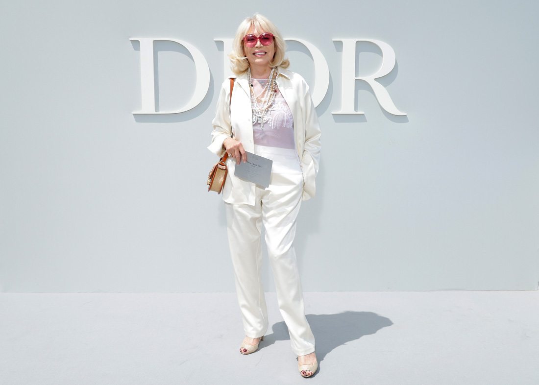 Amanda Lear au défilé Dior printemps-été 2024