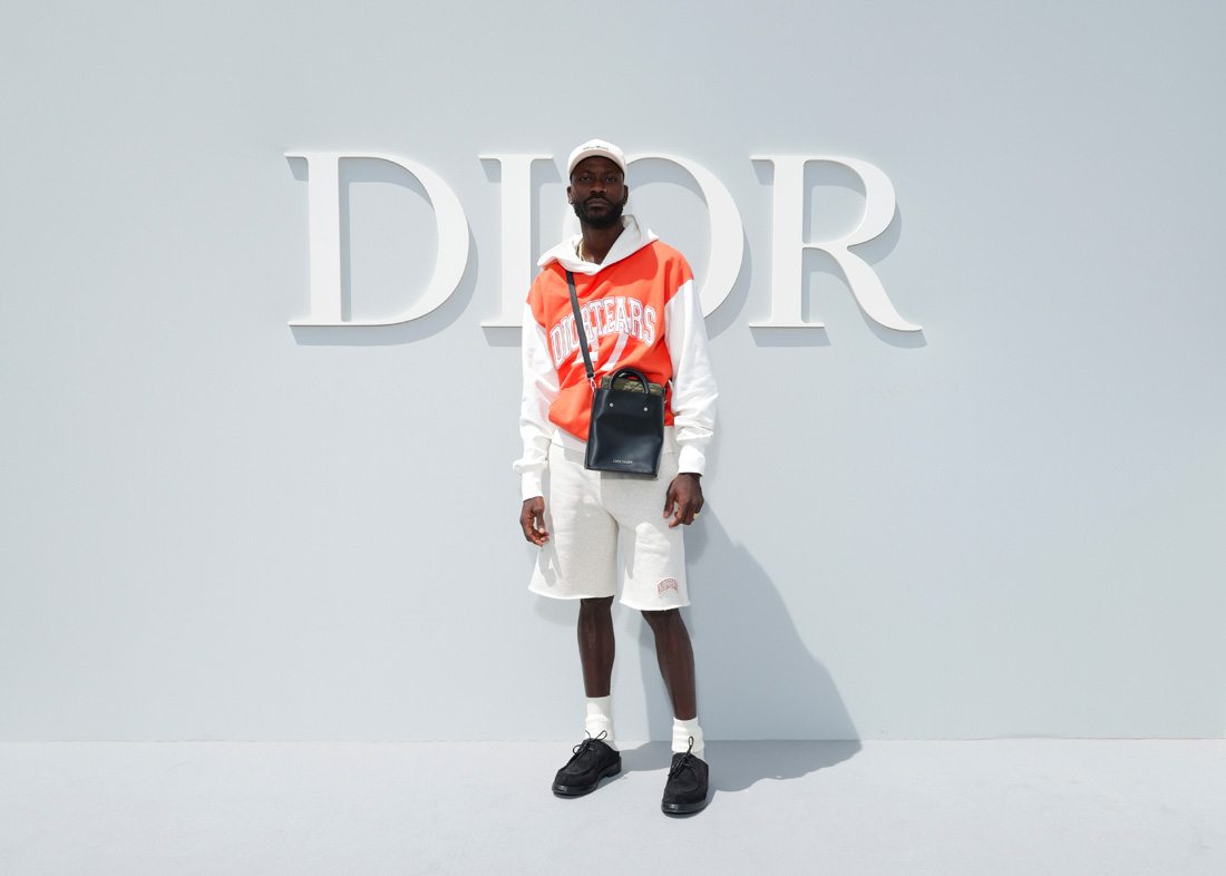 Amoako Boafo au défilé Dior printemps-été 2024