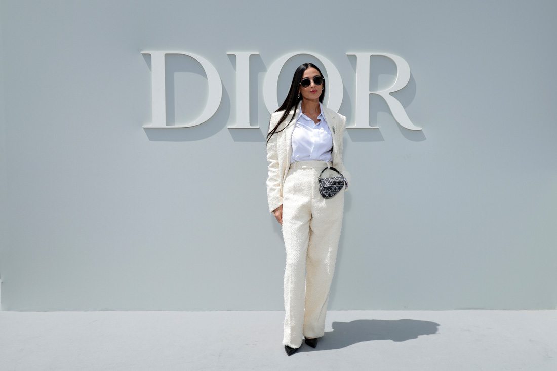 Demi Moore au défilé Dior printemps-été 2024