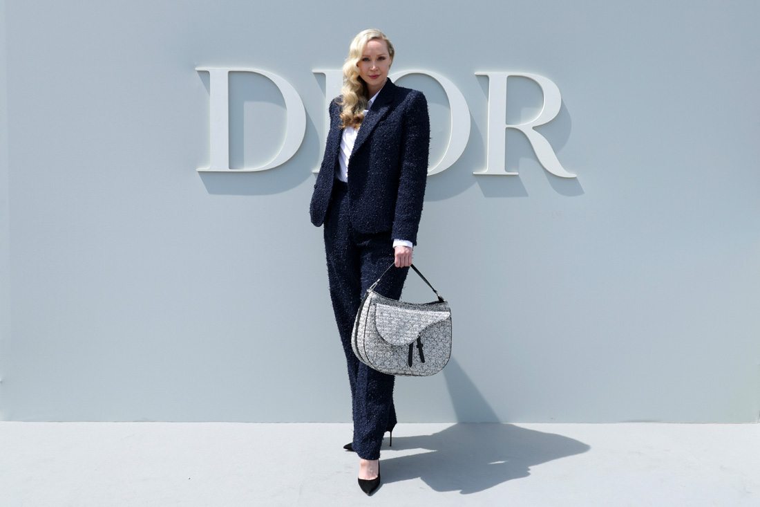 Gwendoline Christie au défilé Dior printemps-été 2024