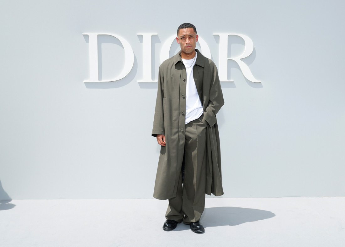 Loyle Carner au défilé Dior printemps-été 2024