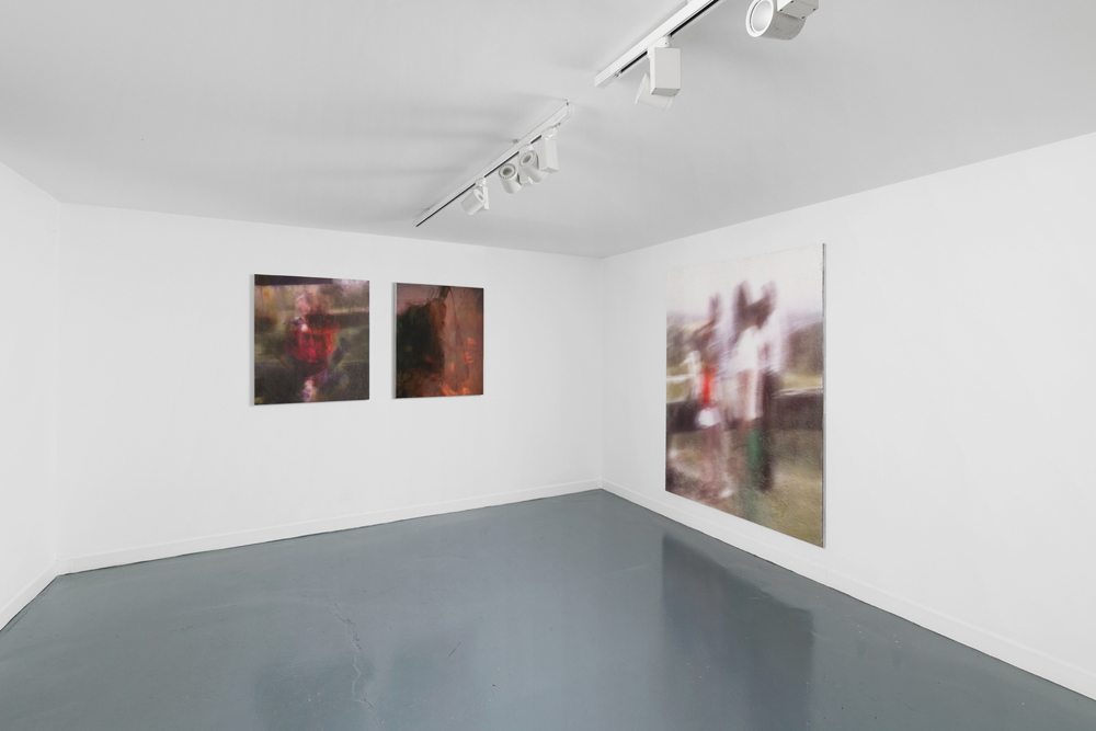 Vue d'installation, Jack Warne, “Alors je ferme les yeux”, Galerie Spiaggia Libera, paris, 2023.