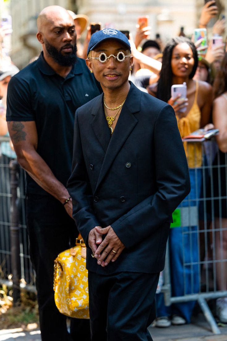 Pharrell Williams au défilé Loewe printemps-été 2024 © Getty