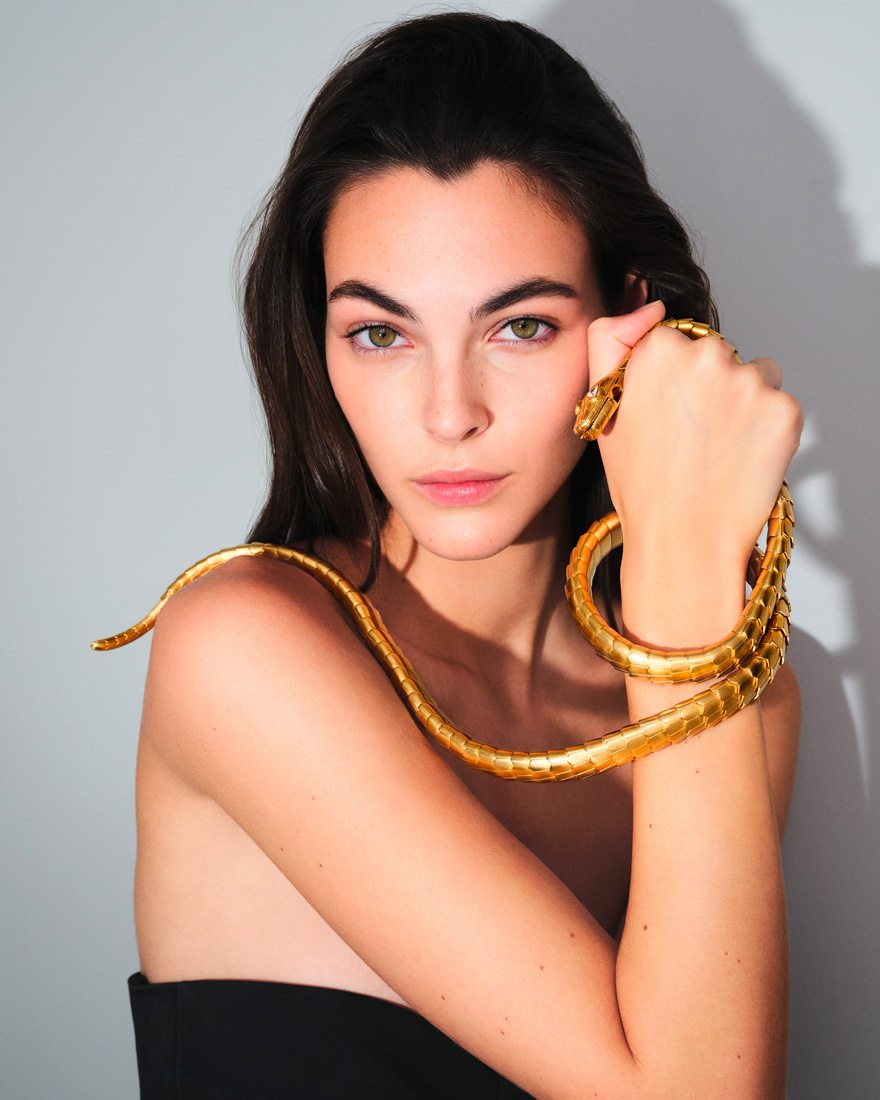 Vittoria Ceretti pour la collection Serpenti de Bulgari, en 2021.
