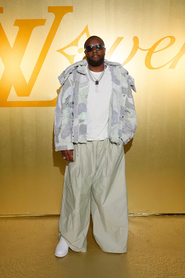 Gims au premier défilé de Pharrell Williams pour Louis Vuitton 
