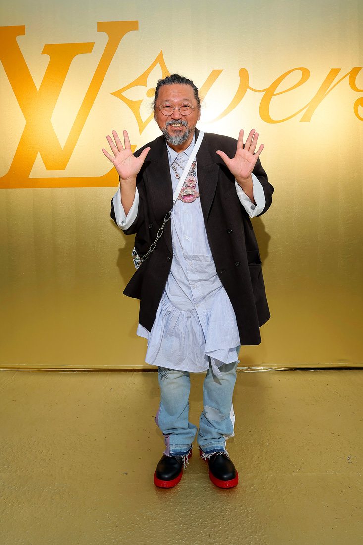 Takashi Murakami au premier défilé de Pharrell Williams pour Louis Vuitton 