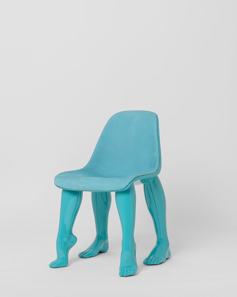 Domeau & Pérès x Pharrell Williams : "Blue Perspective Chair"