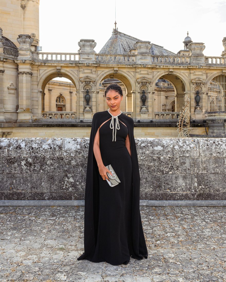 Sharon Alexie au défilé Valentino haute couture à Chantilly 