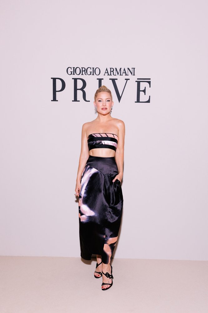 Kate Hudson au défilé Armani Privé haute couture automne-hiver 2023-2024