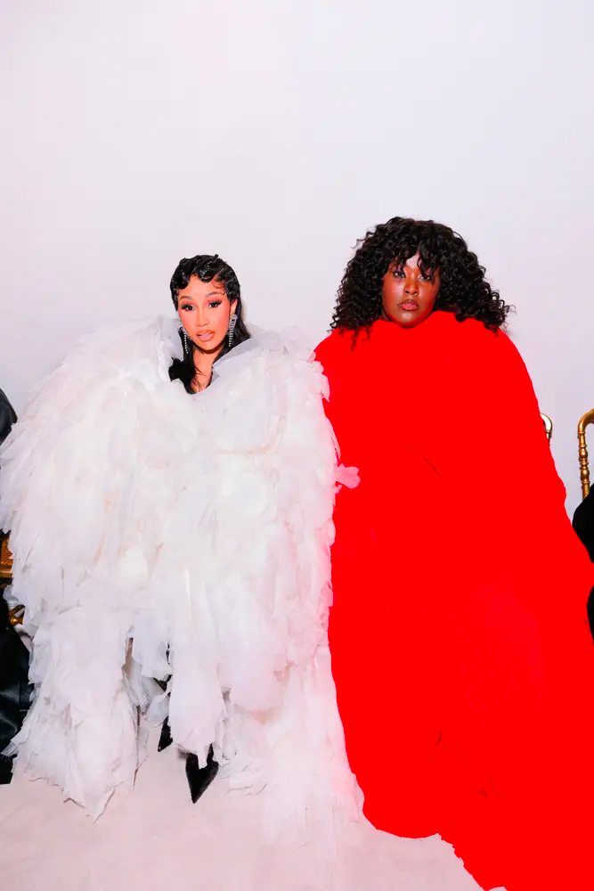 Cardi B et Yseult au défilé Balenciaga haute couture automne-hiver 2023-2024