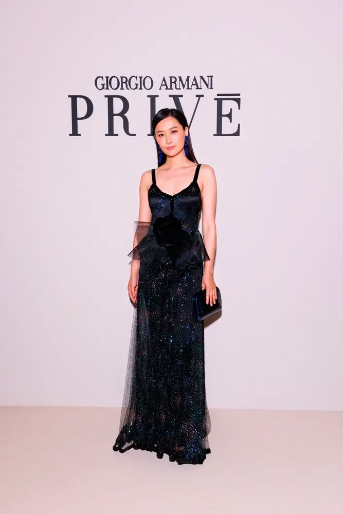 Fala Chen au défilé Armani Privé haute couture automne-hiver 2023-2024