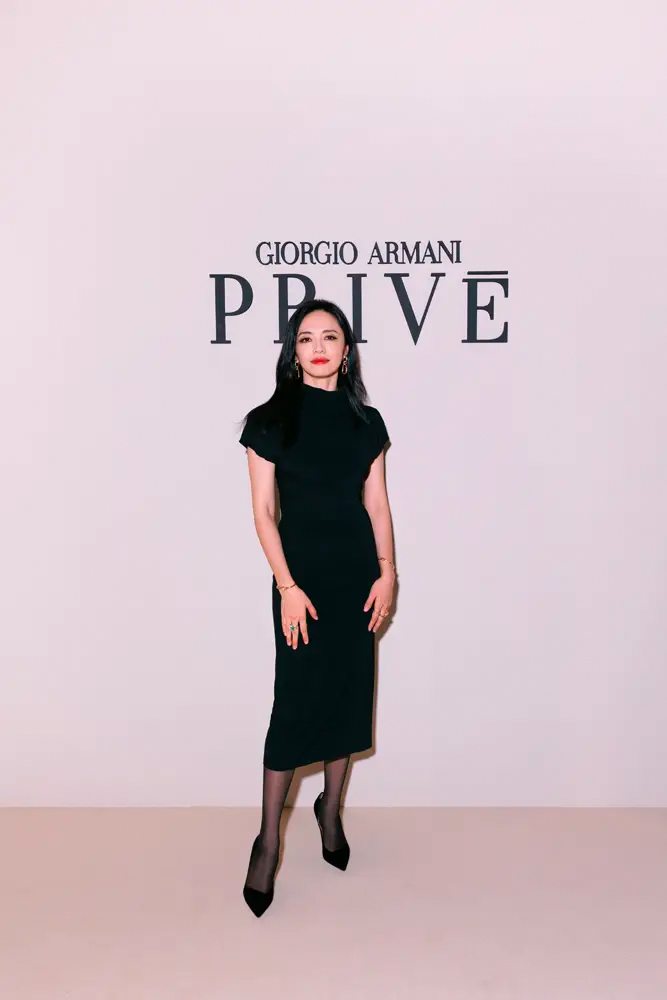 Yao Chen au défilé Armani Privé haute couture automne-hiver 2023-2024