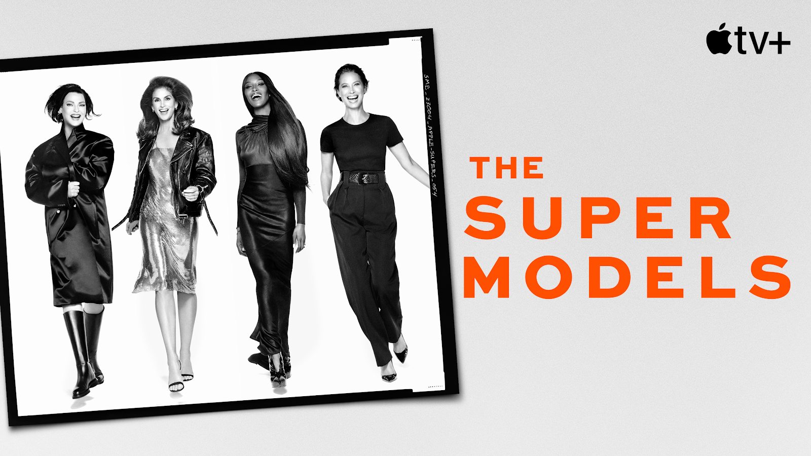 L'affiche de la série documentaire Les Supermodels sur Apple TV+ le 20 septembre 2023