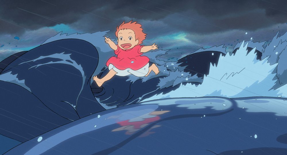 Ponyo sur la falaise (2009) de Hayao Miyazaki © Le Studio Ghibli.