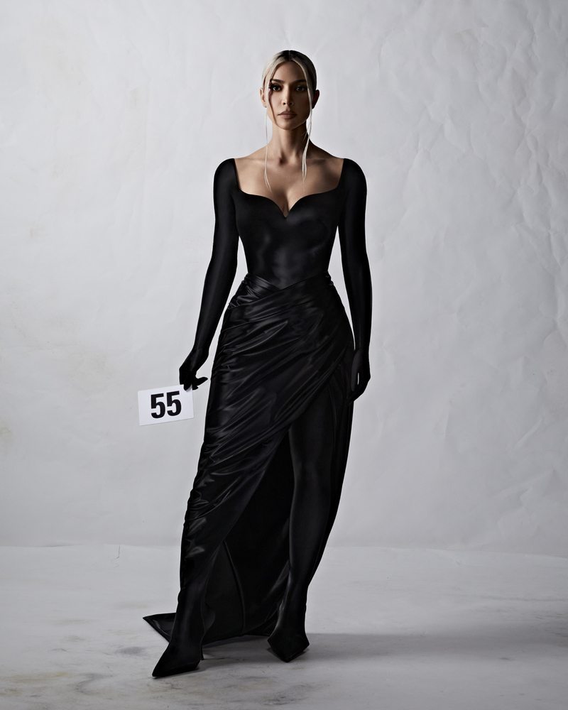Kim Kardashian au défilé Balenciaga haute couture 2022.