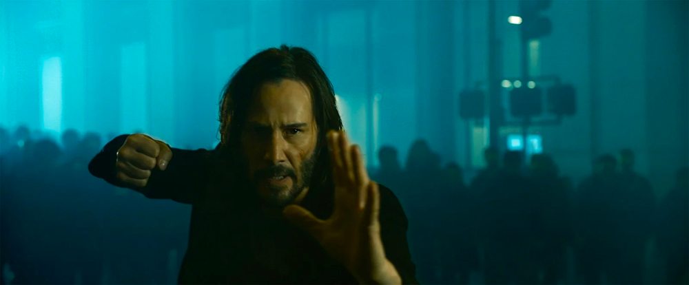Keanu Reeves dans le film Matrix Resurrections (2021) © Warner Bros.