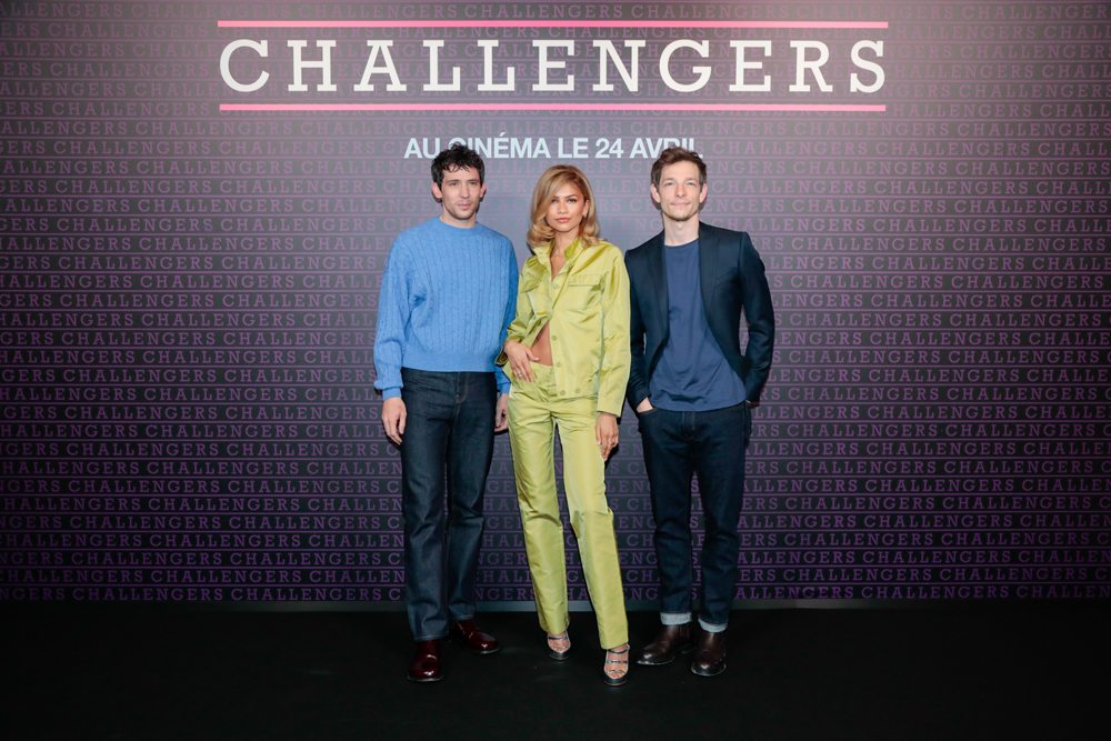 Le casting de Challengers lors de la tournée promo du film en avril 2024 © Warner Bros.