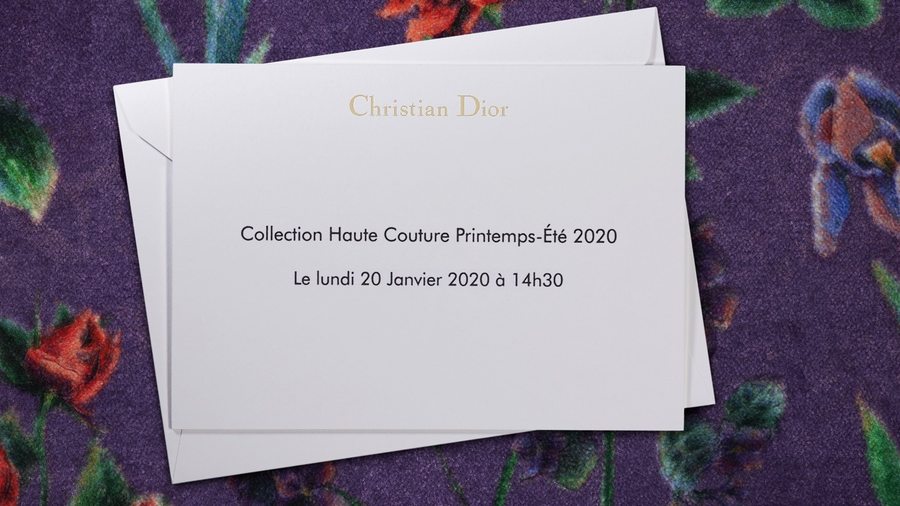 Vidéo : le défilé Dior haute couture printemps-été 2020 en direct