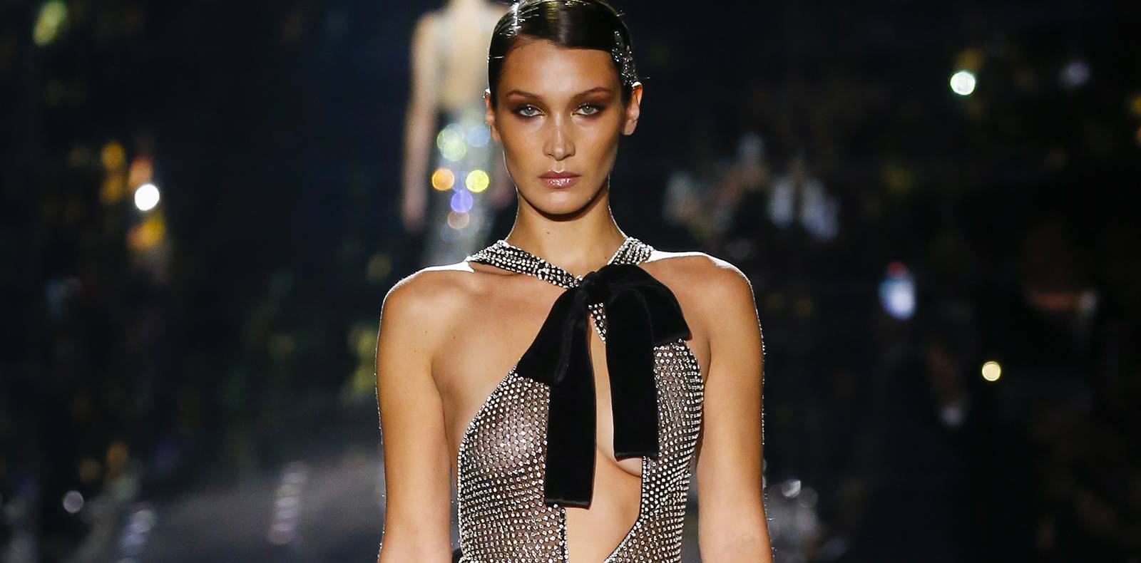 Bella Hadid Wore Louis Vuitton To The Men's Fall 2020 Show
