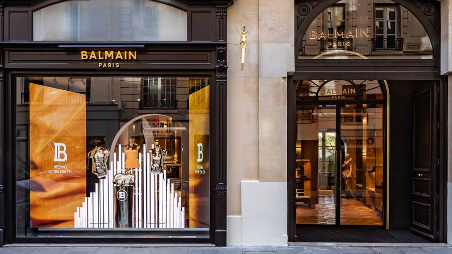 Balmain inaugure une somptueuse boutique rue Saint-Honoré