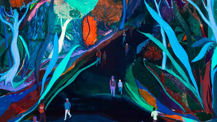 Jules de Balincourt invite dans sa jungle colorée à la galerie Ropac