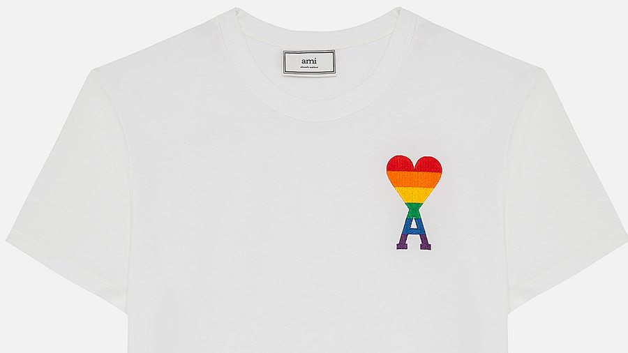 LGBT-friendly Ami Rainbow tee-shirt