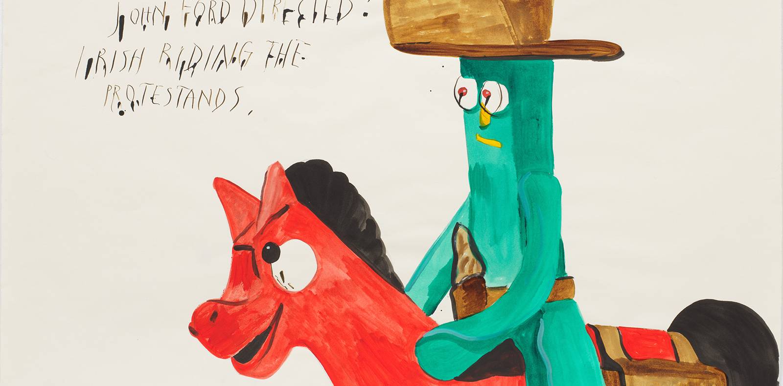 Cowboys et cœurs saignants : l’art de Raymond Pettibon explose chez David Zwirner